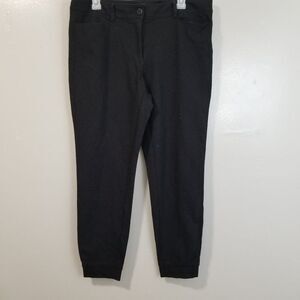 White House Black Market Women's 12R Black Jogger Pants